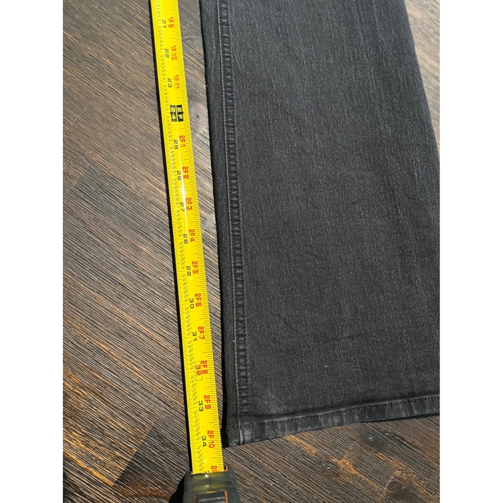 Pistola Faded Black High Rise Flare Jeans Patch Pocket Style P8003 Size 27 - Picture 6 of 7
